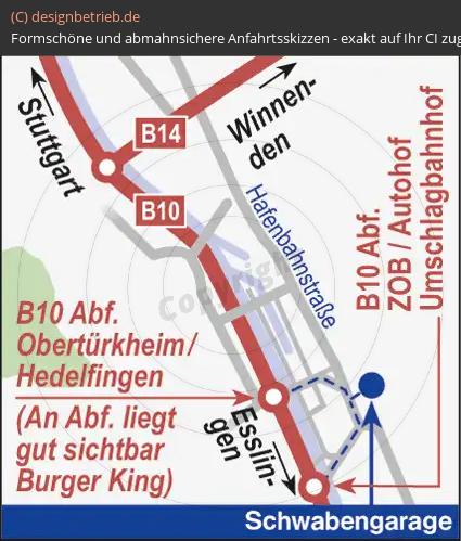 (78) Anfahrtsskizze Stuttgart Obertürkheim