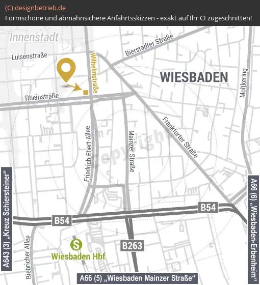 (786) Anfahrtsskizze Wiesbaden