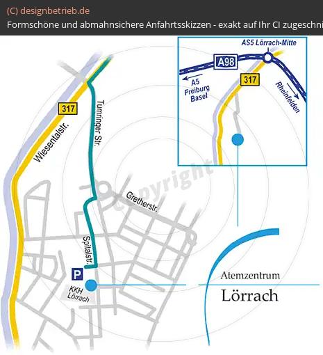 Anfahrtsskizze Lörrach Löwenstein Medical GmbH & Co. KG