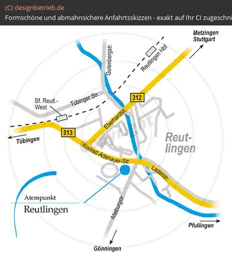 Anfahrtsskizze Reutlingen Löwenstein Medical GmbH & Co. KG