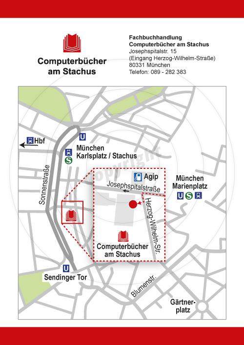 Flyer gestalten Rückseite Beispiel Computerbücher am Stachus