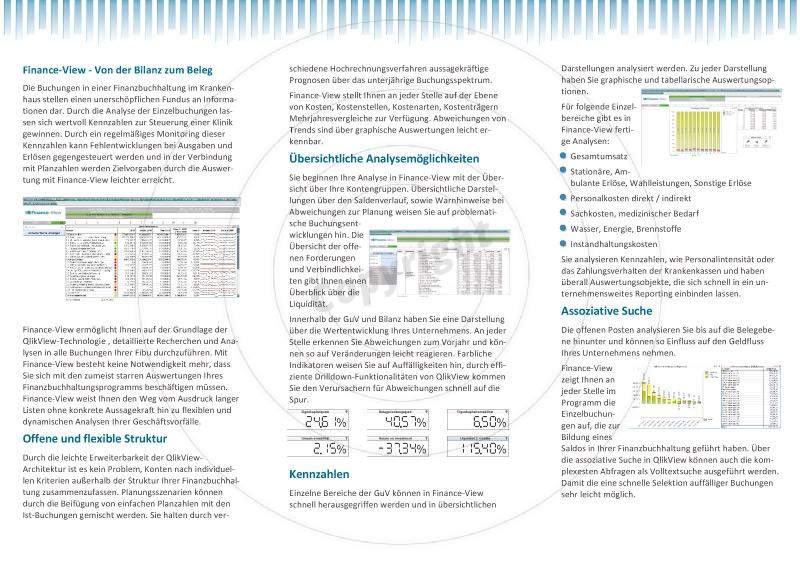 Faltblatt gestalten Innenseiten Beispiel Transact - Gesellschaft für Software & Analyse mbH