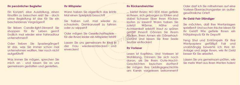 Faltblatt gestalten Innenseiten Beispiel Kate Götz