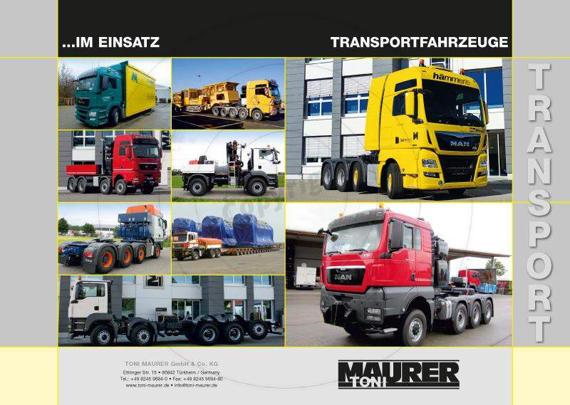 Prospekte / Broschüren gestalten Vorderseite Beispiel Toni Maurer GmbH & Co. KG