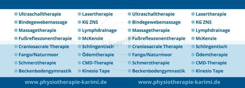 Schilder / Beschilderungen gestalten Beispiel Physiotherapie Mansoureh K.