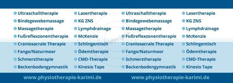 Schilder / Beschilderungen gestalten Beispiel Physiotherapie Mansoureh K.