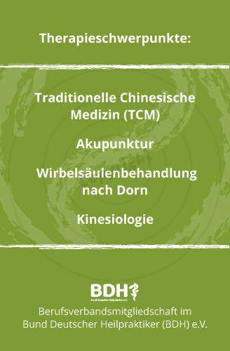 Visitenkarte gestalten Beispiel Rückseite Heilpraktikerin S. Stein