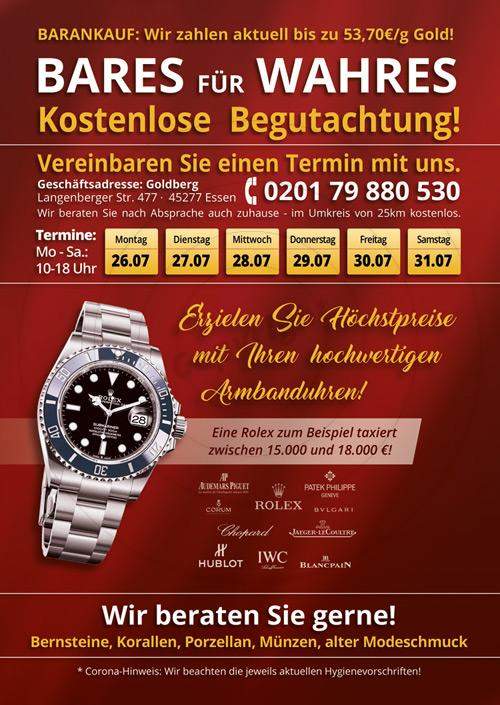 Flyer gestalten Rückseite Beispiel Straus / Goldberg