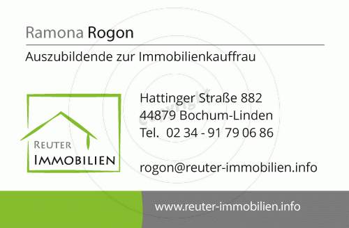 Visitenkarte gestalten Vorderseite Beispiel Tim R. - Immobilien