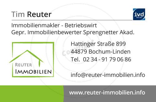 Visitenkarte gestalten Vorderseite Beispiel Tim R. - Immobilien