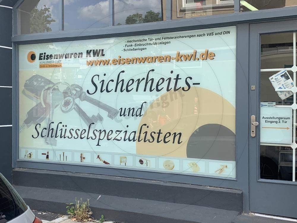 Kfz-Beschriftung gestalten erstellen Beispiel Eisenwaren KWL