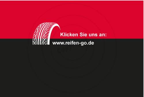 Visitenkarte gestalten Vorderseite Beispiel  Reifen GO!