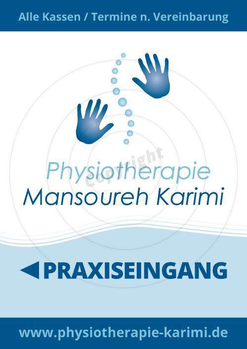 Roll-Ups / Displays gestalten Beispiel Physiotherapie Mansoureh K.