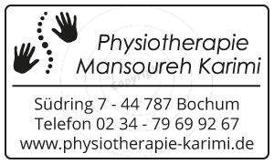 Werbeartikel und diverse Printmedien gestalten Beispiel Physiotherapie Mansoureh K.