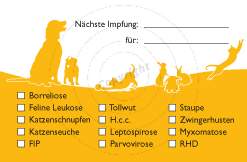 Visitenkarte gestalten Beispiel Rückseite Tierärztliche Gemeinschaftspraxis Christiane Rehmann & Martin Scheffler GbR