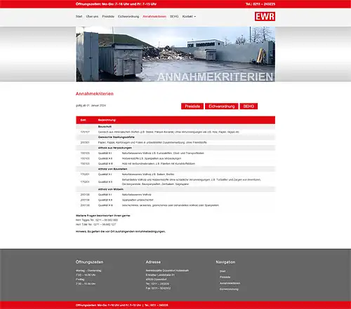 Webagentur Essen launcht ewr-mbh.de