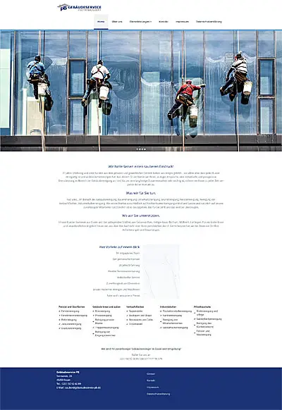 Webagentur Essen launcht www.gebaeudeservice-pb.de