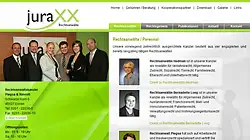 www.juraxx-essen.de
 - Corporate Design-Entwicklung
 - Individuelles Screendesign
 - PHP-basiert
 - MYSQL-Datenbank gestützt
 - Content Management System CMS
 - Suchmaschinenoptimierung SEO, Optmierung der Ladezeiten
- Webseite erstellt von "Webagentur Essen" (designbetrieb)